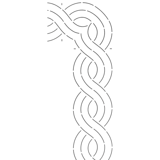 Quilt Stencil Cable Corner / Border - 3 in - Everything Fabric