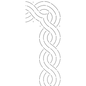 Quilt Stencil Cable Corner / Border - 3 in - Everything Fabric
