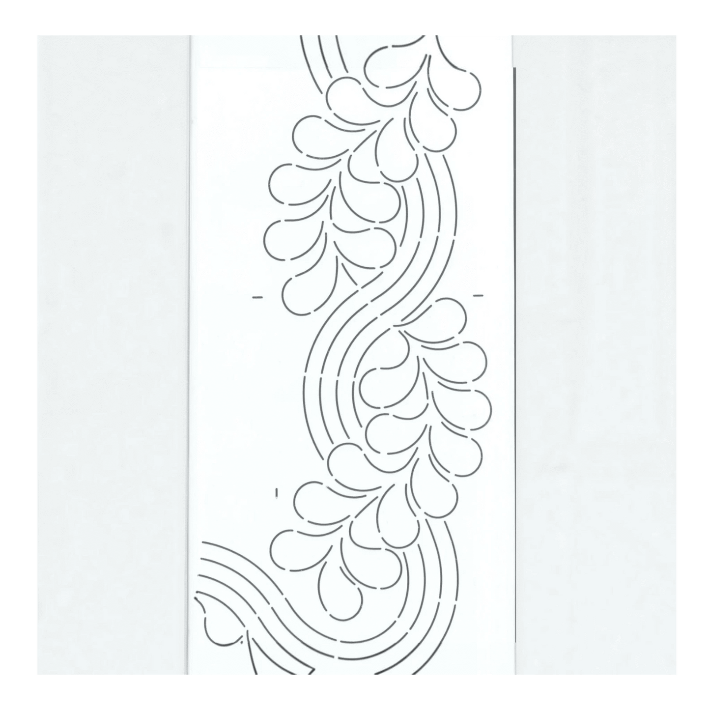 Quilt Stencil Cable & Feather Border - Everything Fabric
