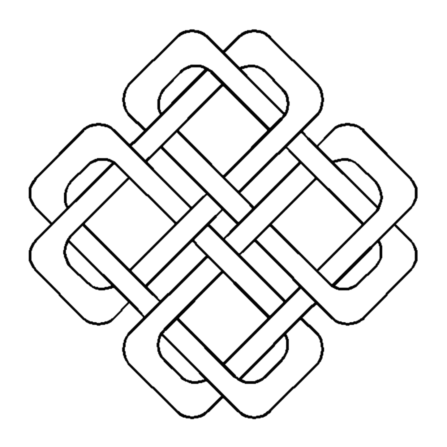 Quilt Stencil Celtic Squared Design 7in - Everything Fabric