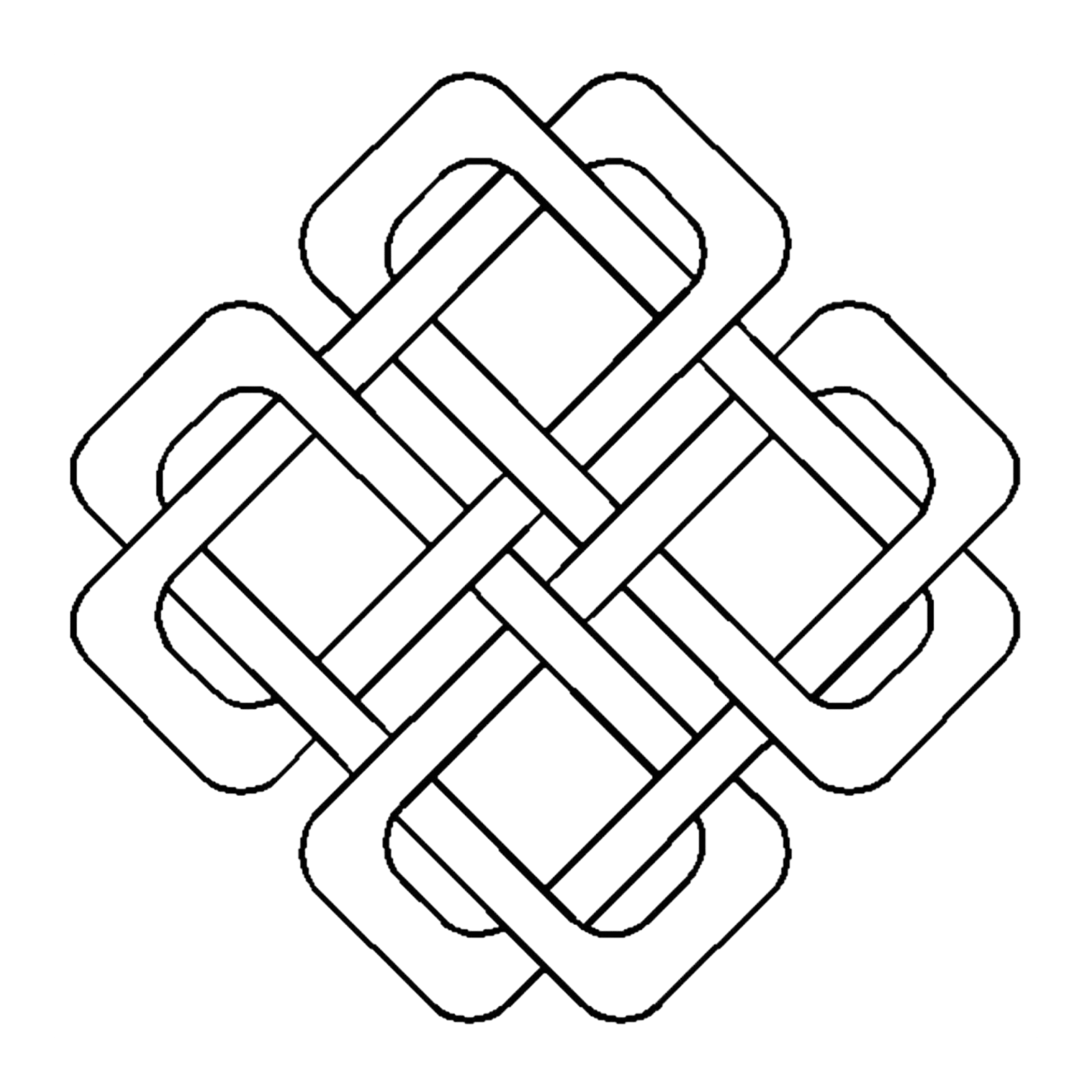 Quilt Stencil Celtic Squared Design 7in - Everything Fabric