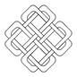Quilt Stencil Celtic Squared Design 7in - Everything Fabric