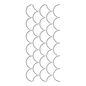 Quilt Stencil Clam Shell - 2 in - Everything Fabric