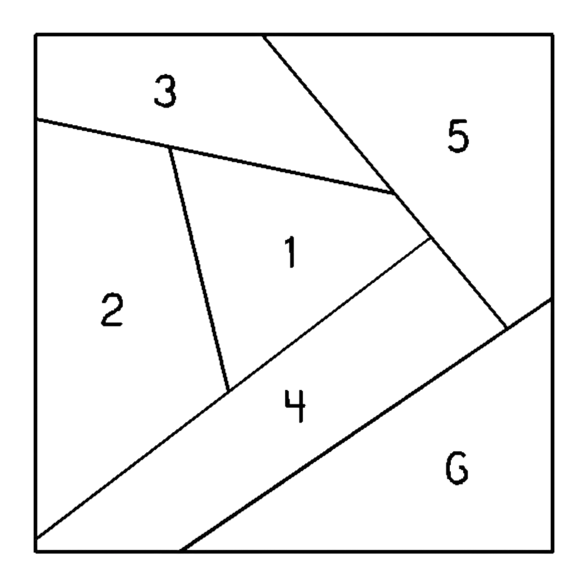 Quilt Stencil Crazy Quilt 1 - 8 in - Everything Fabric
