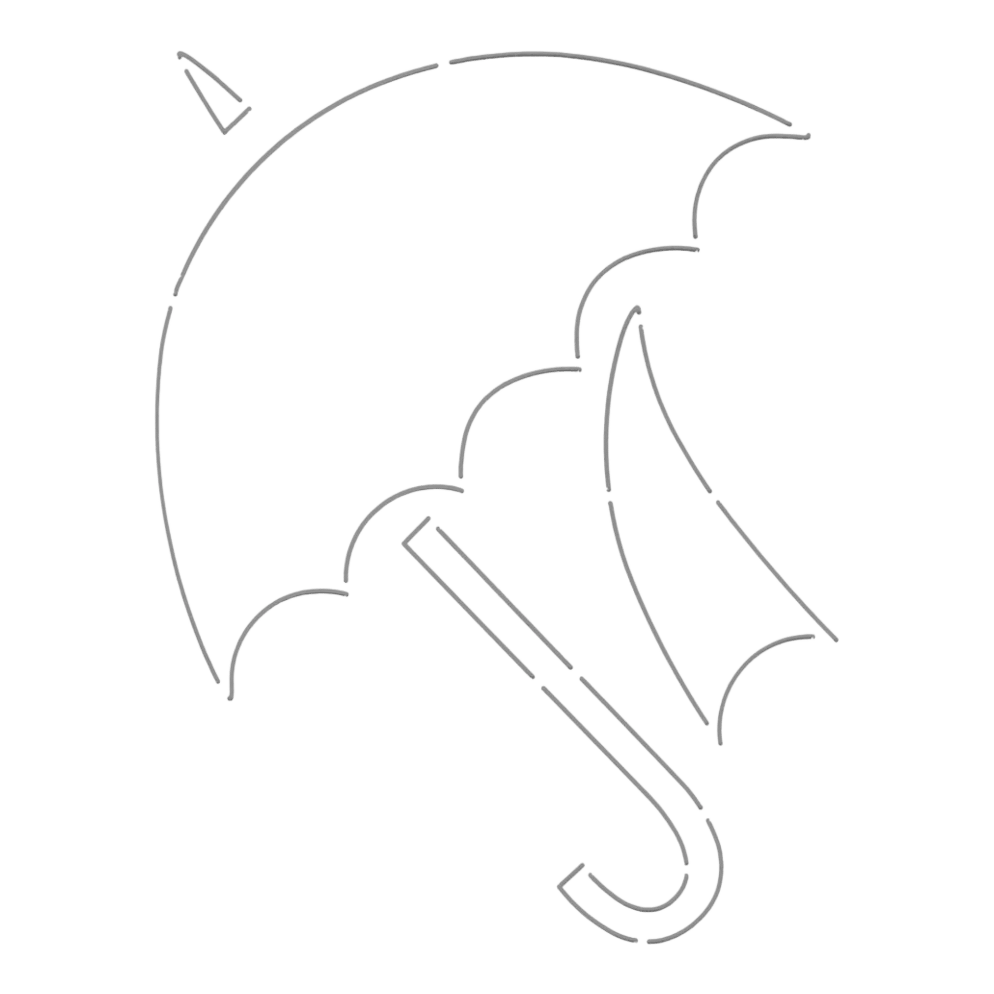 Quilt Stencil | Dancing Umbrella - Everything Fabric