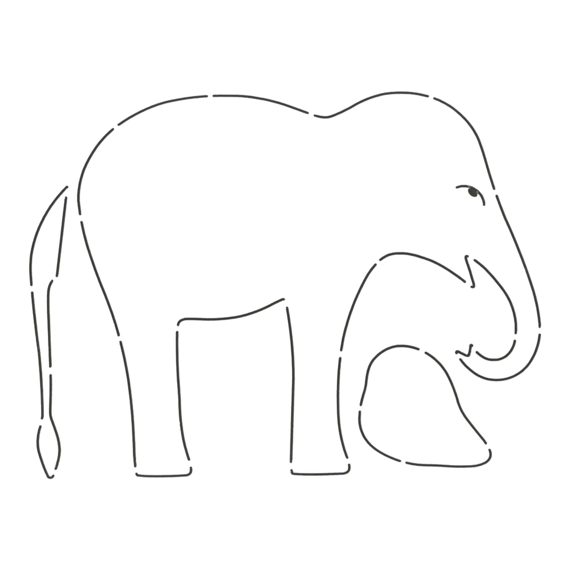 Quilt Stencil | Elephant - Everything Fabric