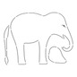 Quilt Stencil | Elephant - Everything Fabric