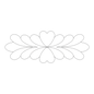 Quilt Stencil Feather Plume - 3 in - Everything Fabric