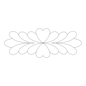 Quilt Stencil - Feather Plume - 4 in - Everything Fabric