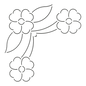 Quilt Stencil FLORAL CORNER - 3 in border 800QC - Everything Fabric