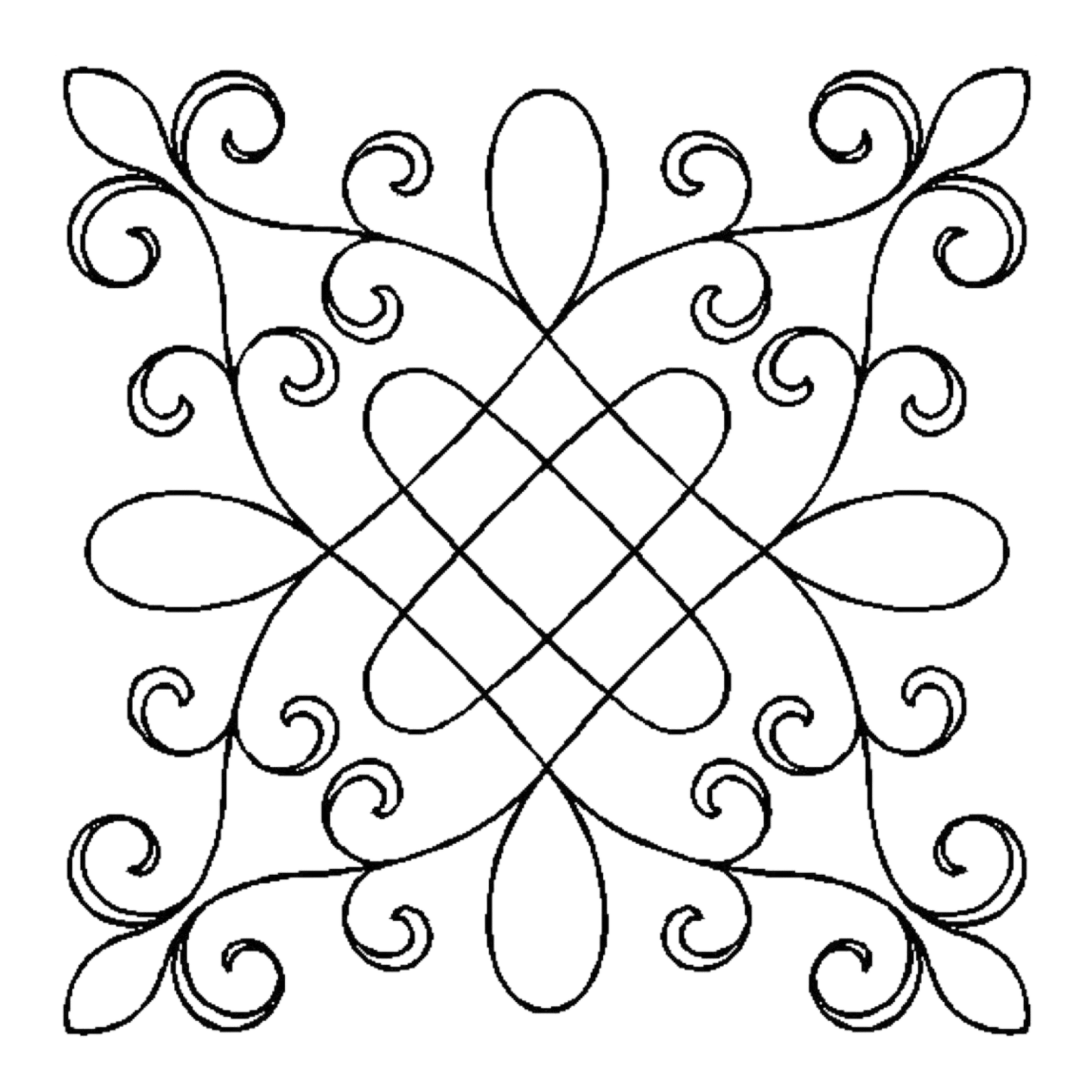 Quilt Stencil - Garden Gate - 9 in - Everything Fabric