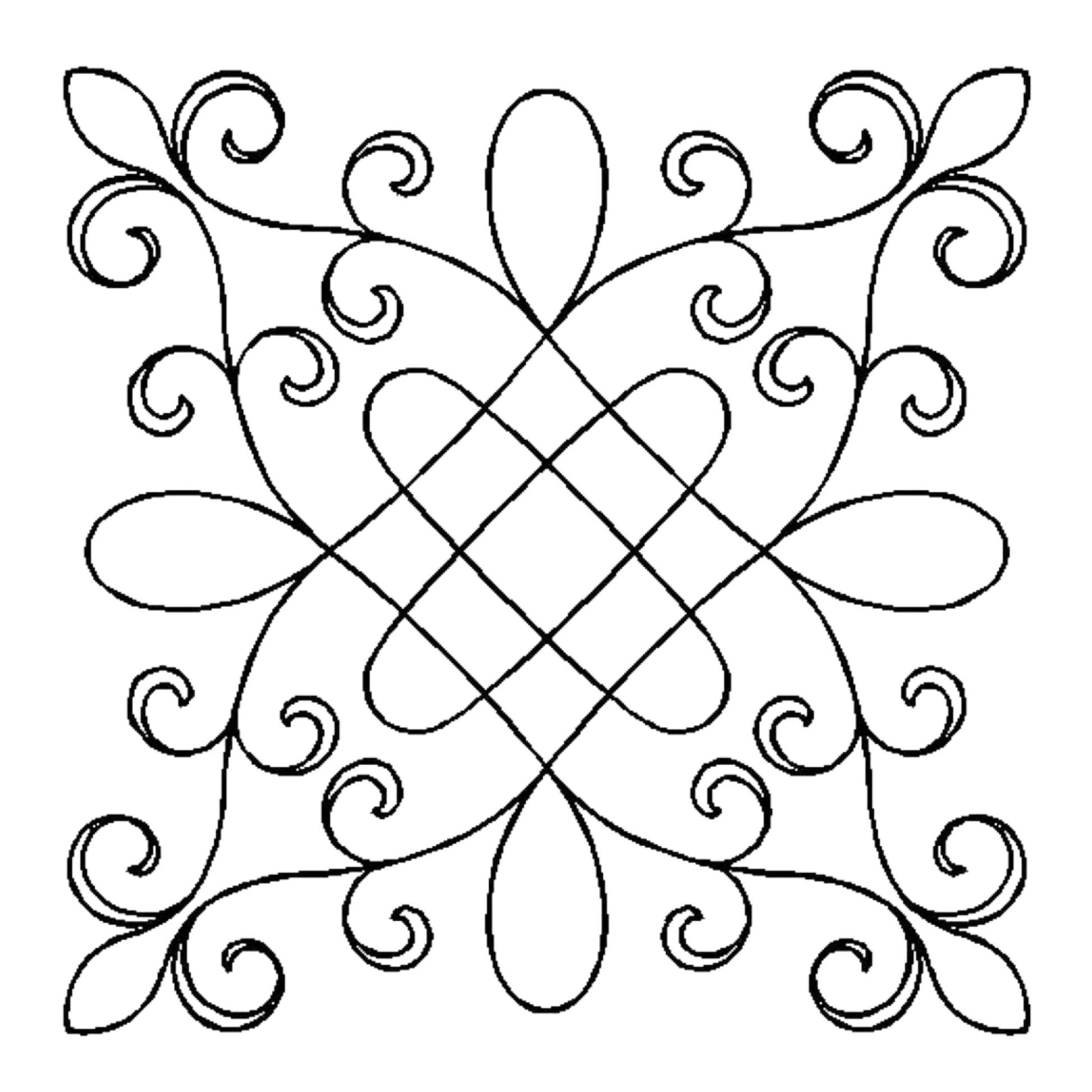 Quilt Stencil - Garden Gate - 9 in - Everything Fabric