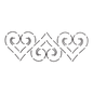 Quilt Stencil Heart Border - 5 in - Everything Fabric