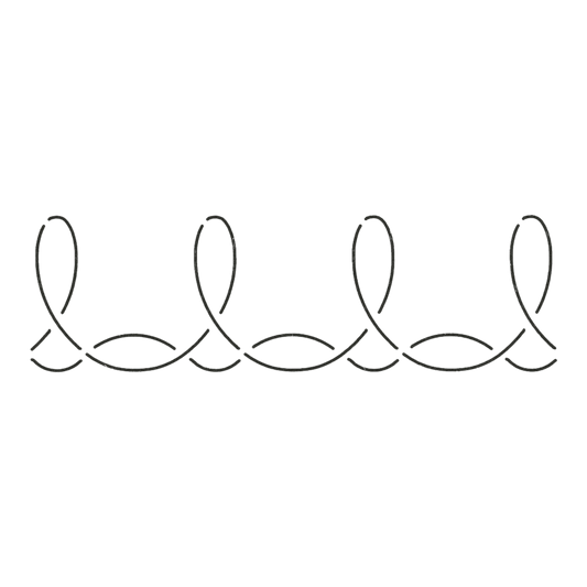 Quilt Stencil Loop Border - 3 in - Everything Fabric
