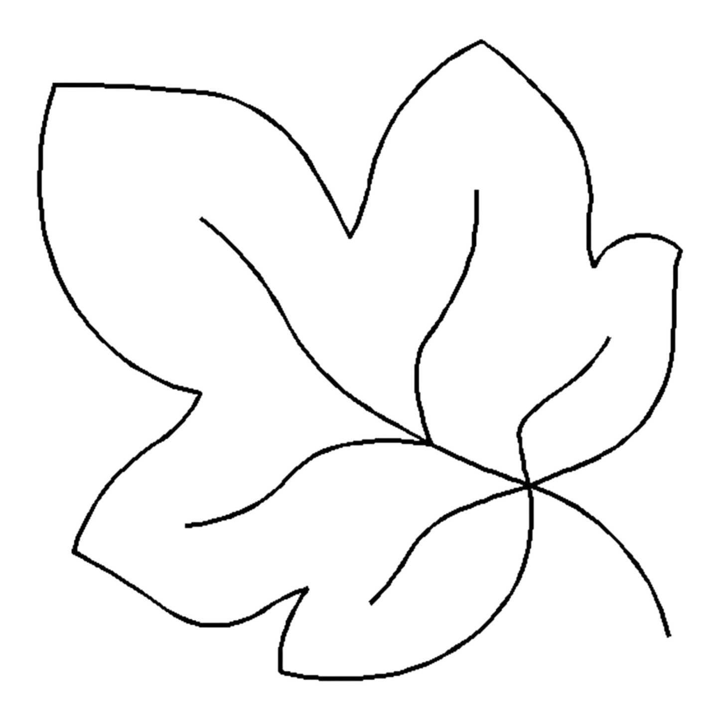 Quilt Stencil - Maple Leaf - 7 in - Everything Fabric