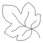 Quilt Stencil - Maple Leaf - 7 in - Everything Fabric