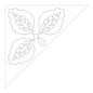 Quilt Stencil Pomegranate Setting Triangle - 10 in x 15 in - Everything Fabric