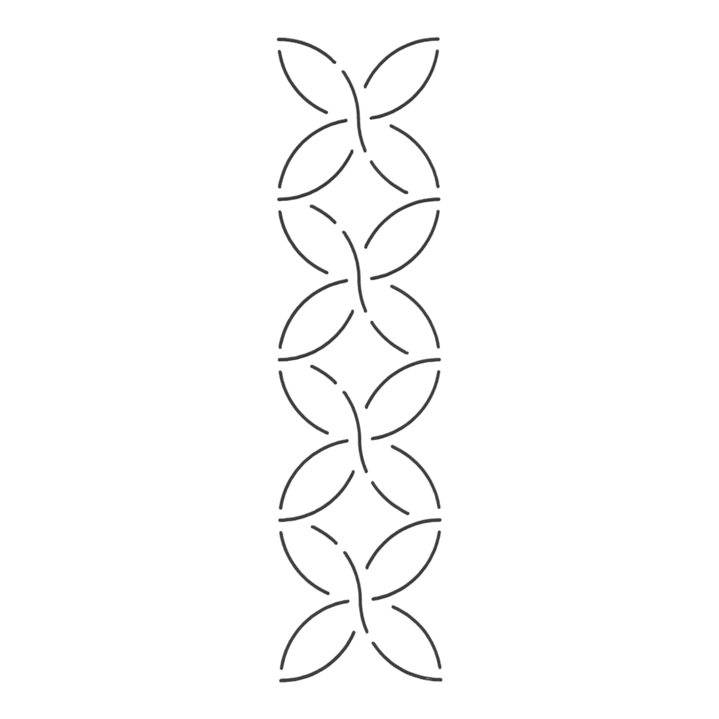 Quilt Stencil - Pumpkin Seed Border - 2.5 in - Everything Fabric