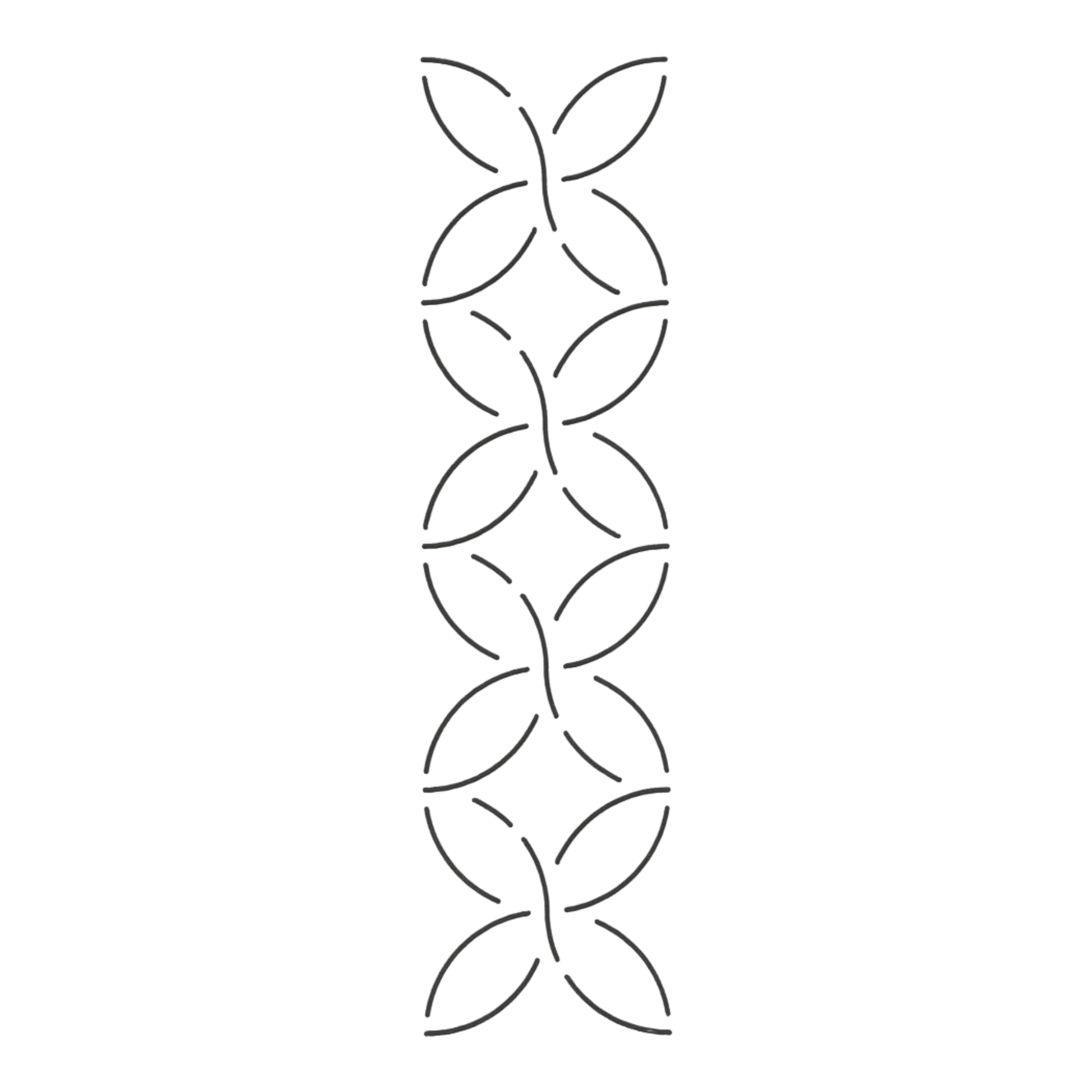 Quilt Stencil - Pumpkin Seed Border - 2.5 in - Everything Fabric