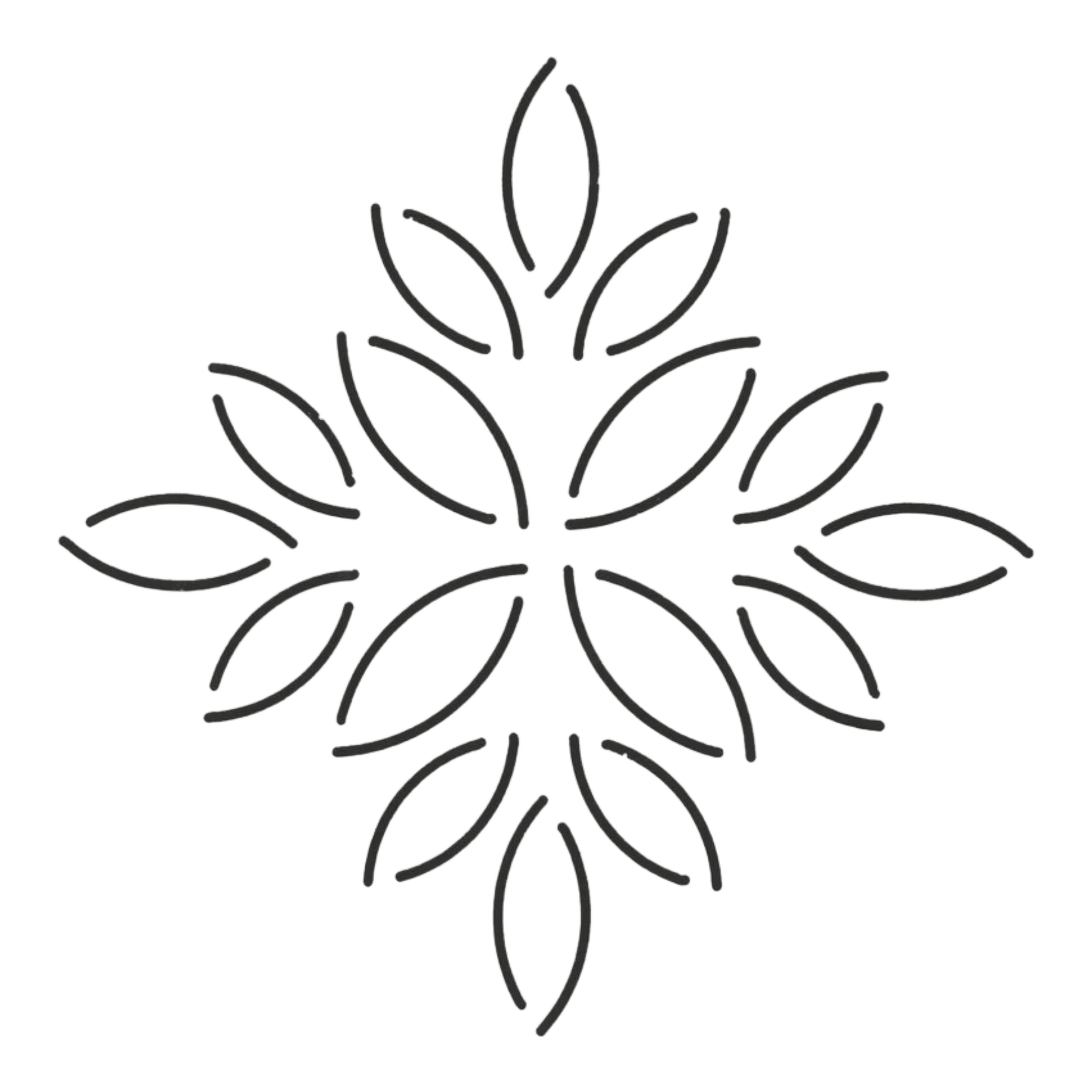 Quilt Stencil Quilt Stencil Leaf Block - 5 in x 5 in - Everything Fabric