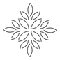 Quilt Stencil Quilt Stencil Leaf Block - 5 in x 5 in - Everything Fabric