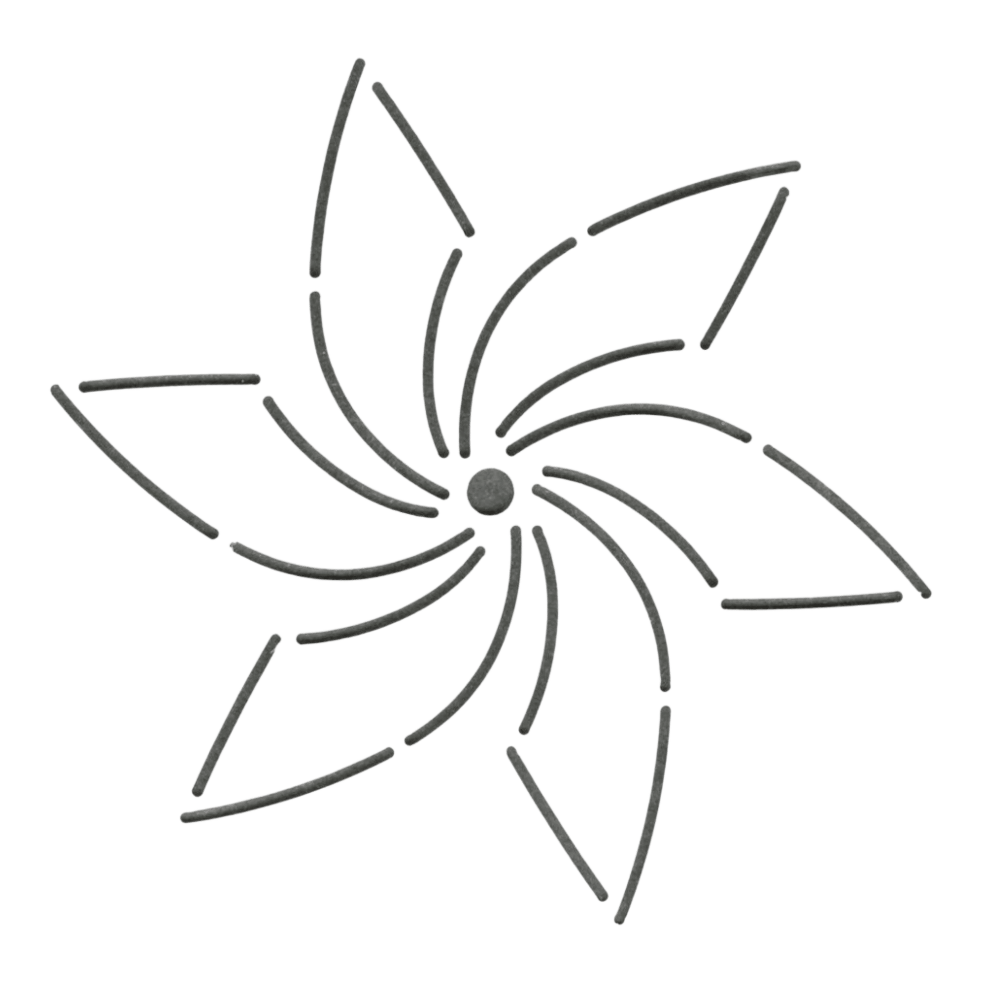Quilt Stencil Quilt Stencil Pinwheel - 5 in - Everything Fabric