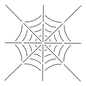 Quilt Stencil Spider Web - 8 in x 8 in - Everything Fabric