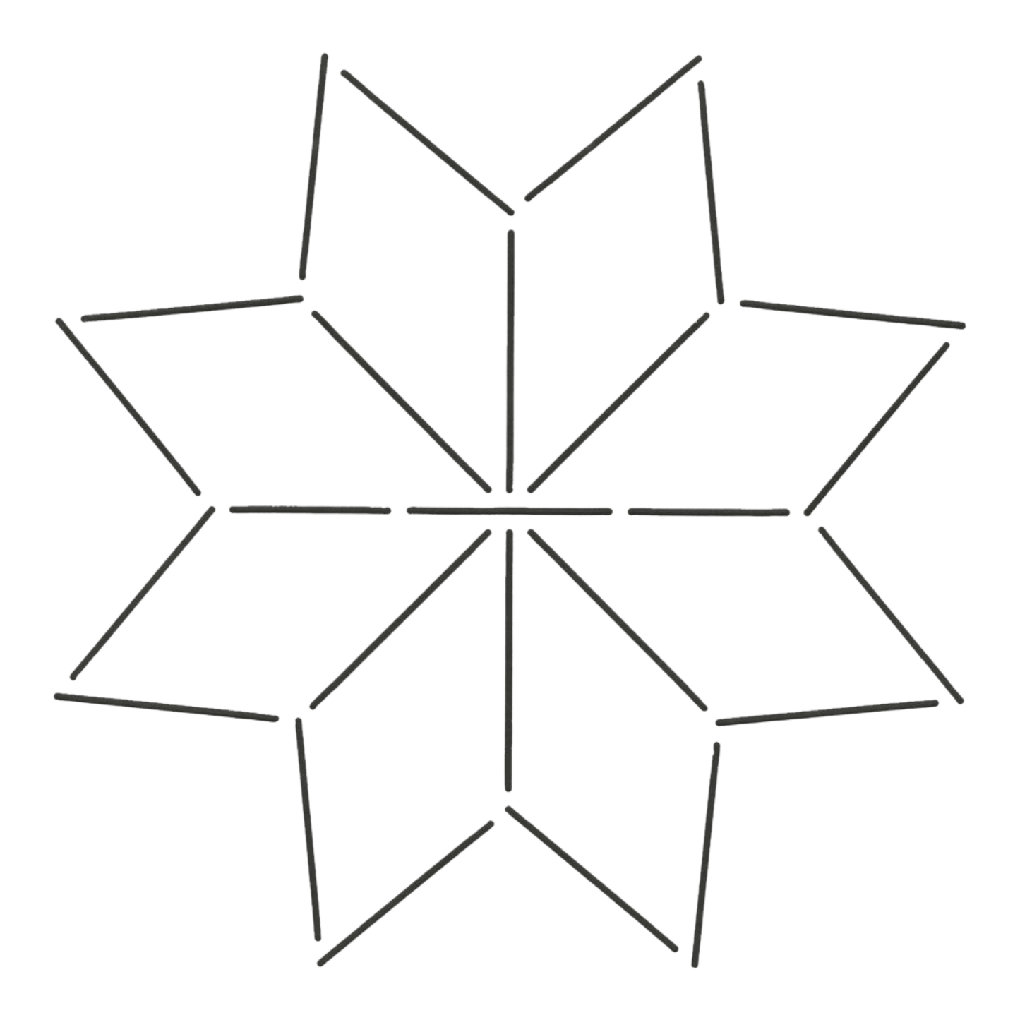 Quilt Stencil - Star - 7 in by Quilting Creations - Everything Fabric