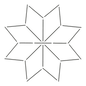 Quilt Stencil - Star - 7 in by Quilting Creations - Everything Fabric