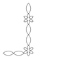 Quilt Stencil Starflower Chain Border & Corner - 2 in - Everything Fabric