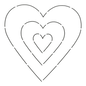 Quilt Stencil - SWEETHEART - 7 in x 7 in - Everything Fabric