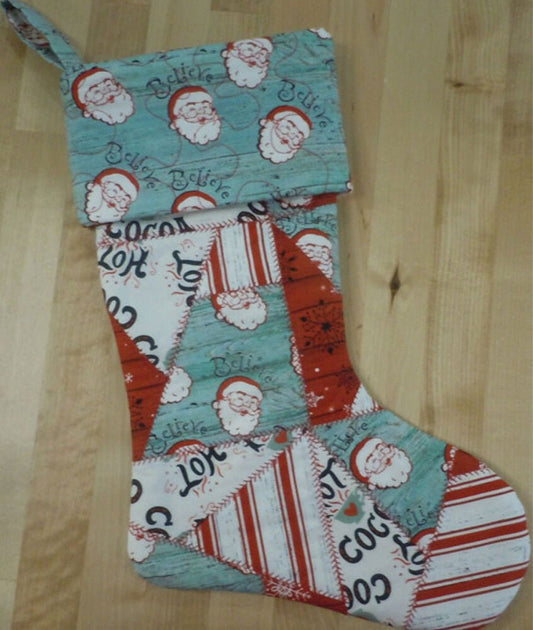 Quilted Patchwork Stocking Pattern - Everything Fabric