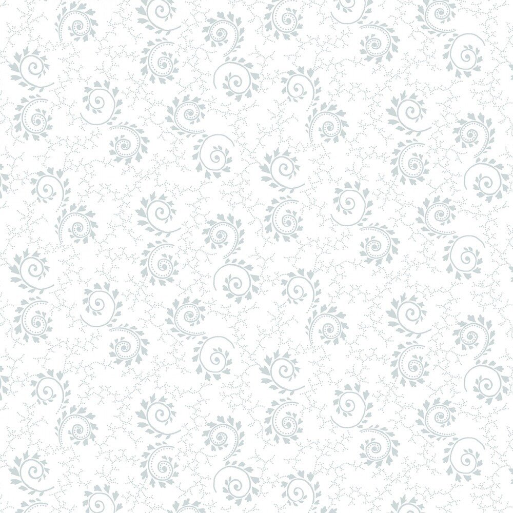 Quilters Flour V - Swirls with Leaves - Everything Fabric