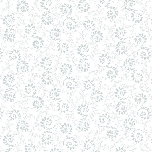 Quilters Flour V - Swirls with Leaves - Everything Fabric