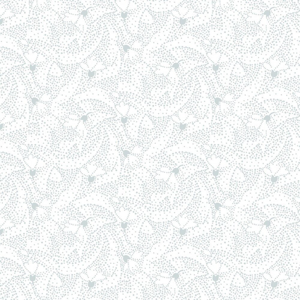 Quilters Flour V - White on White Dotted Geo - Everything Fabric