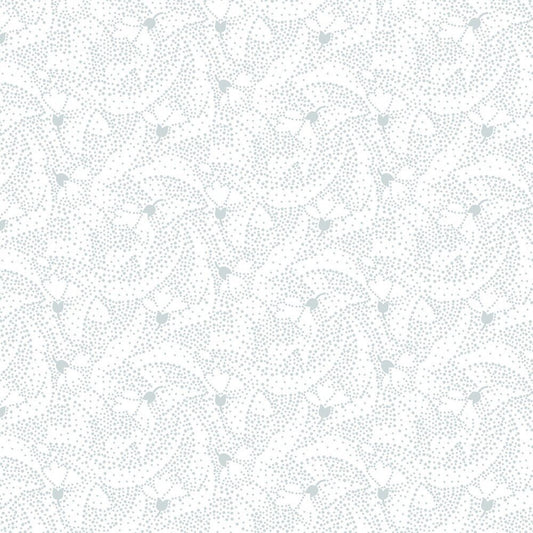 Quilters Flour V - White on White Dotted Geo - Everything Fabric