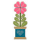 Quilty Flower Enamel Needle Minder - Everything Fabric