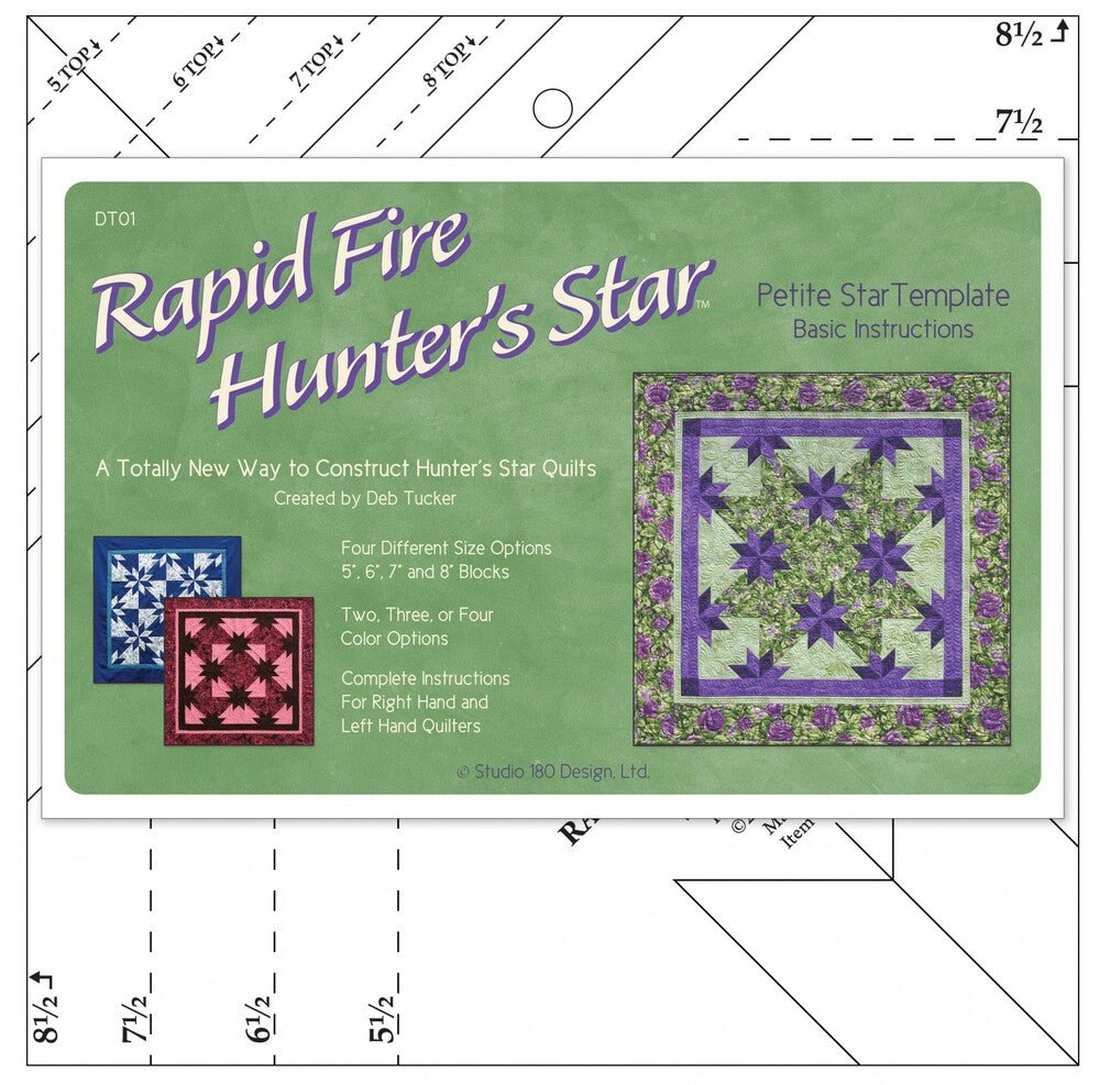 Rapid Fire Hunter's Star Petite - 8.5 in x 8.5 in - Everything Fabric