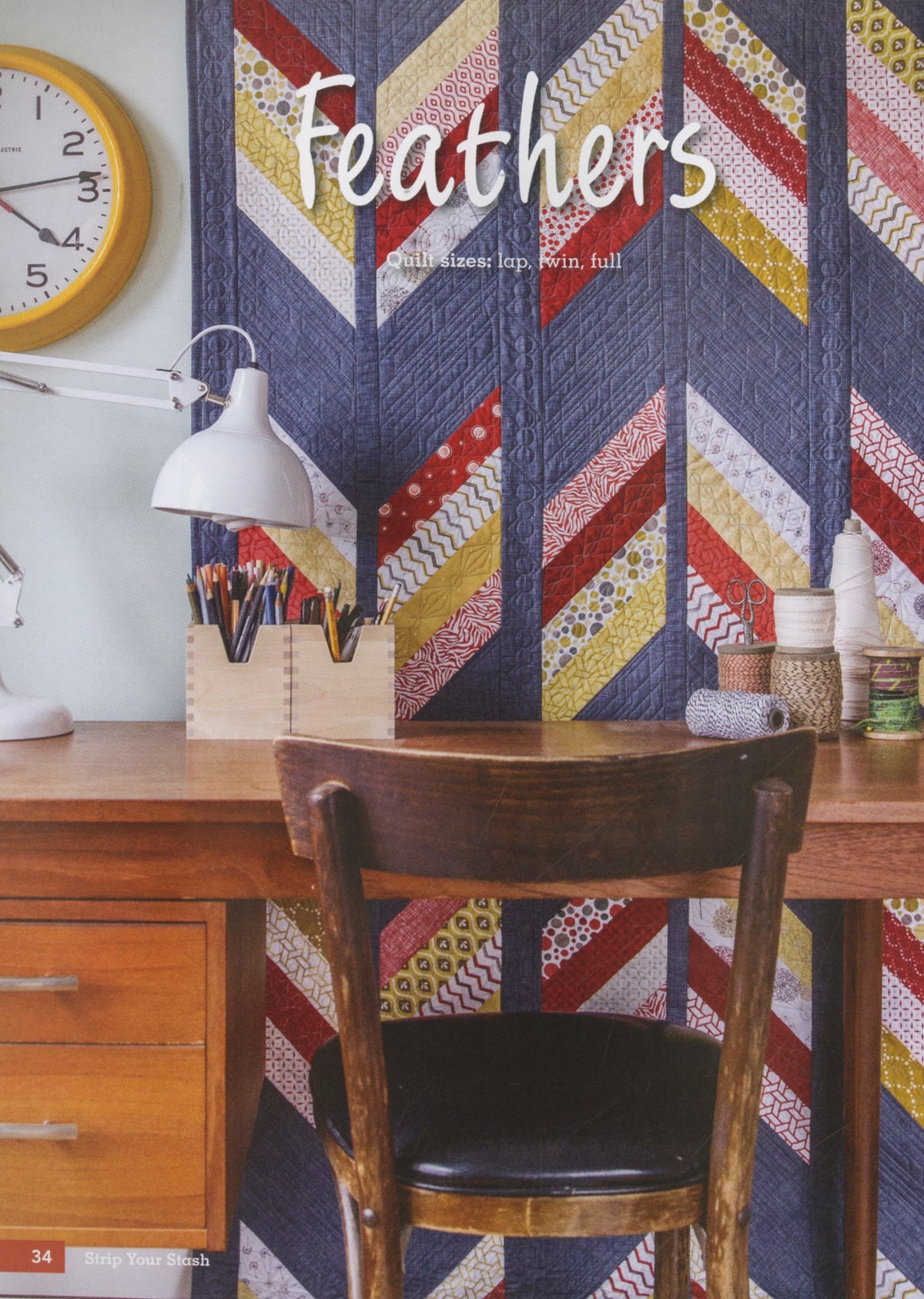 Strip Your Stash by Gudrun Erla – Feathers quilt project