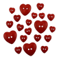 Hearts Of Color Button Bag for garments, sewing and craft projects
