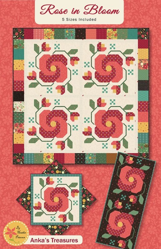 Rose In Bloom Quilt Pattern - Everything Fabric