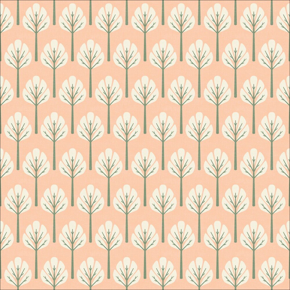 Rosy Deco-Organic Elwood Light Coral - 1 Metre Clearance - Everything Fabric