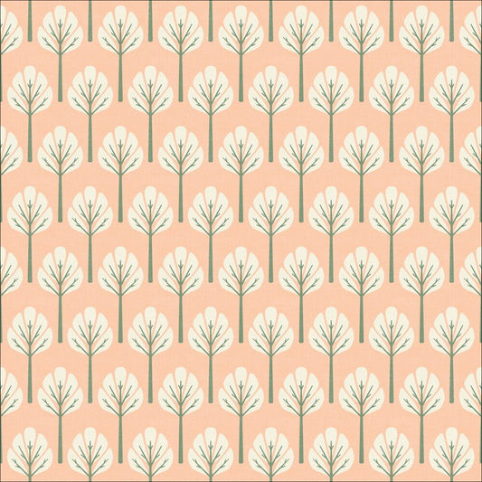 Rosy Deco-Organic Elwood Light Coral - 1 Metre Clearance - Everything Fabric