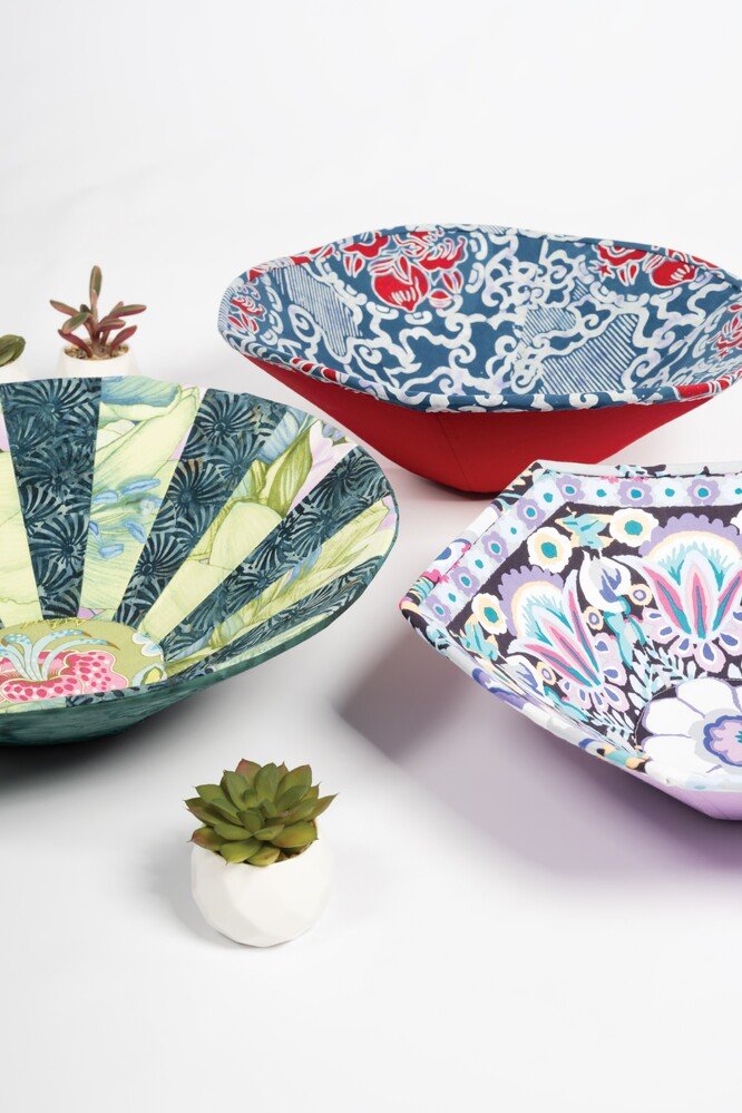 Round Fabric Art Bowls - Everything Fabric