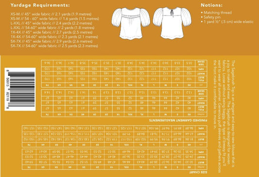 Sagebrush Top Pattern (XS-7X) - Everything Fabric