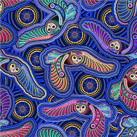 Sahul Land - Owls - Everything Fabric