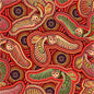 Sahul Land - Owls Orange - Everything Fabric