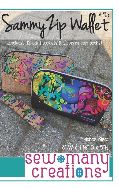 Sammy Zip Wallet Pattern - Everything Fabric