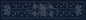 Sashiko Australia Holly and Ribbon Runner INDIGO - Everything Fabric