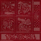 Sashiko Australia Japanese-Inspired Collection - 6 Designs CHERRY RED - Everything Fabric